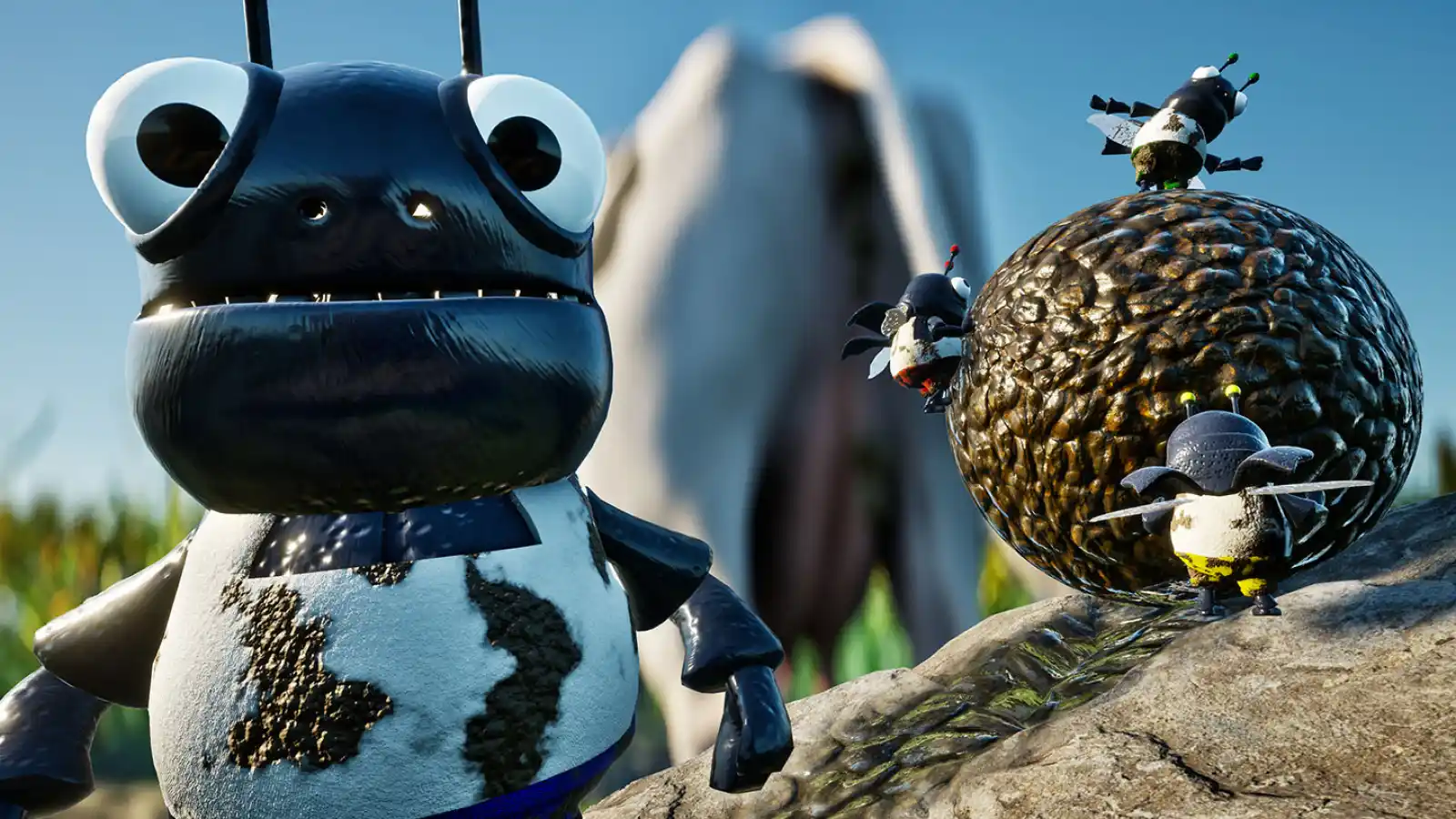 Gli scarabei di Stink Buddies nell'artwork ufficiale del gioco