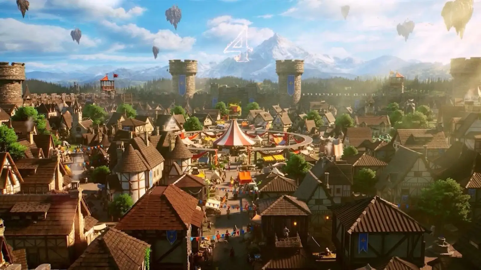 Una città di Gielinor nel teaser di RS4, il nuovo MMO di RuneScape